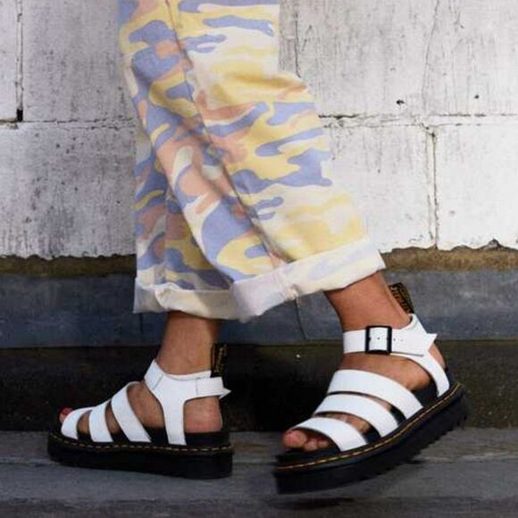 Dr. Martens Women's Blaire Hydro Leather Strap Sandals Size 9 - Picture 9 of 16